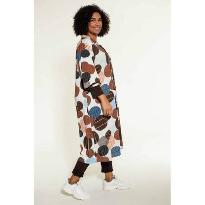 Studio Nelli Shirt Dress Shirt Dress Off-White with brown circles