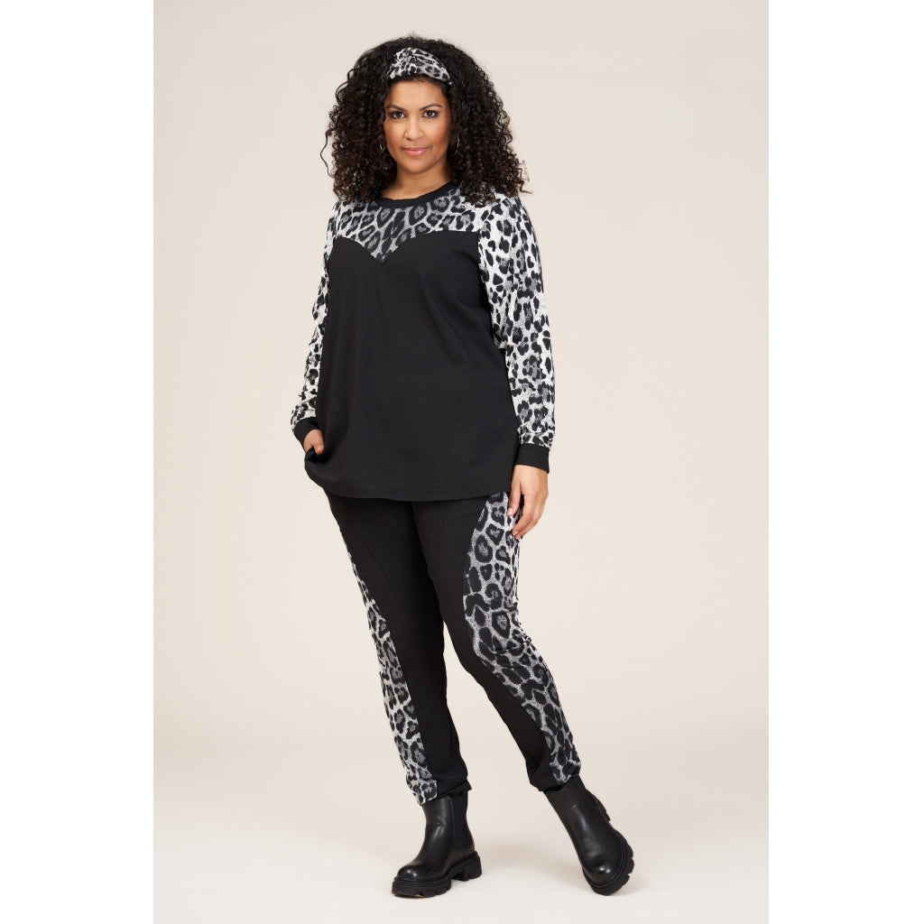 Studio Rasmine Blouse Blouse Black/leo