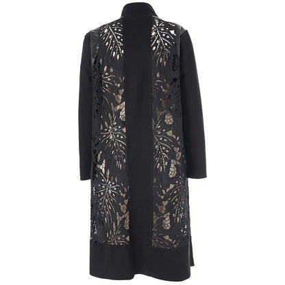 Studio SAmaris cardigan with lace Cardigan Black