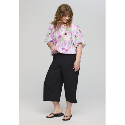 Studio SAmelie blouse Blouse White with pink/purple bobles