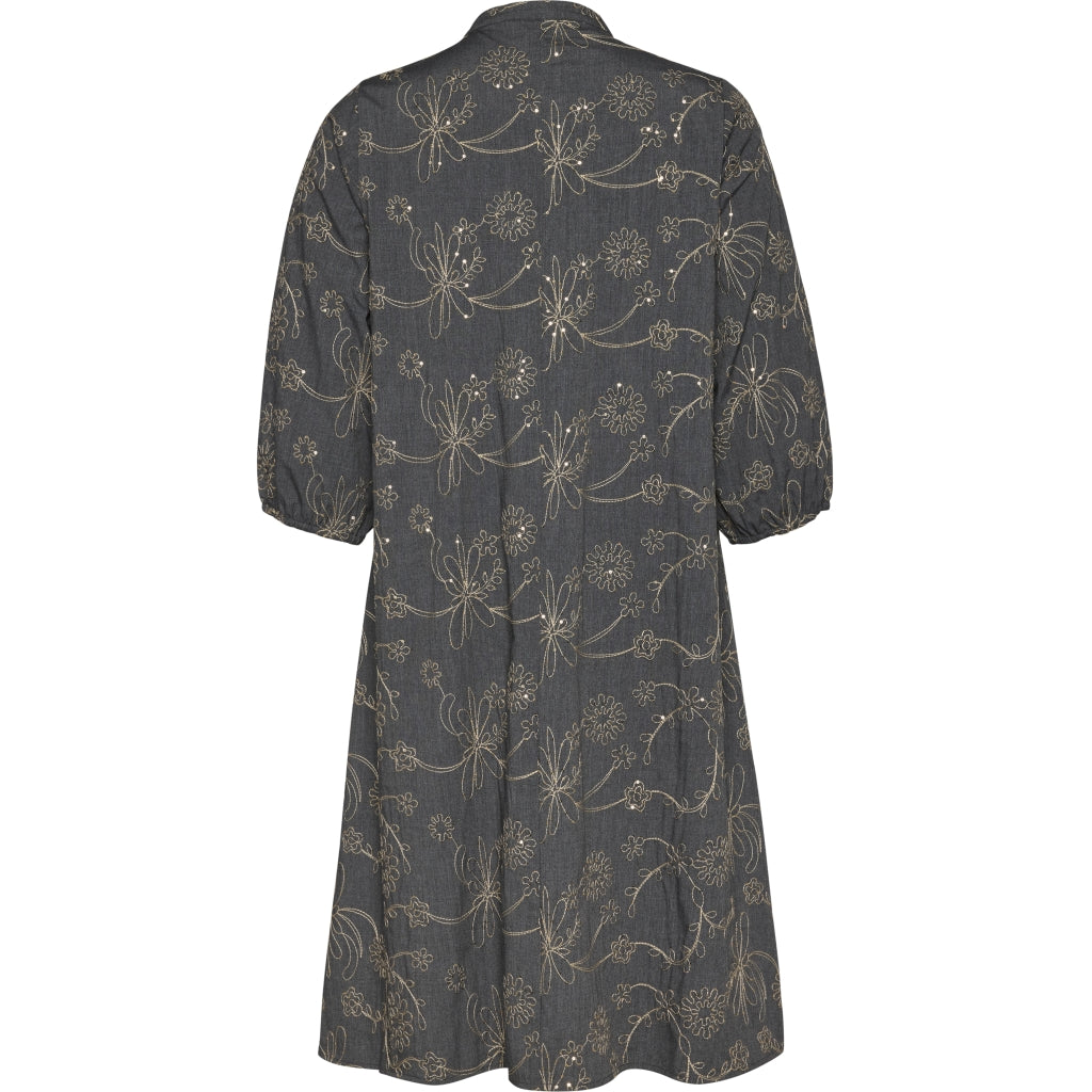 Studio SAnea Dress Dress Blue denim with embroidery