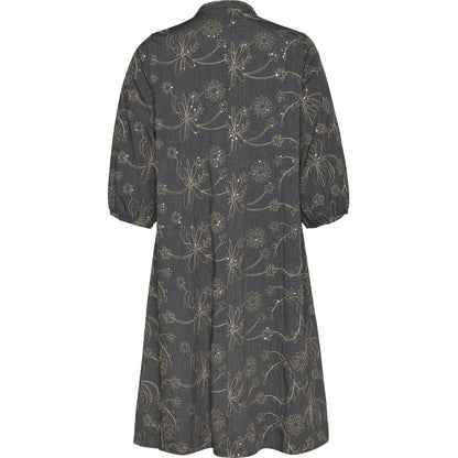 Studio SAnea Dress Dress Blue denim with embroidery