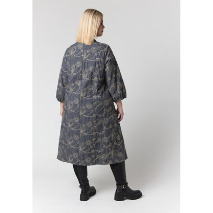 Studio SAnea Dress Dress Blue denim with embroidery