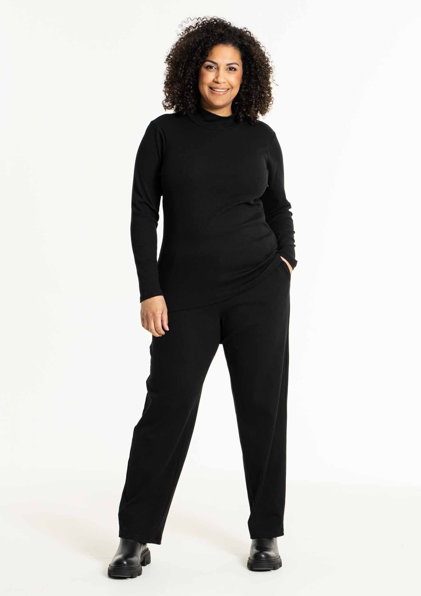 Studio SAngla Rib Turtle neck blouse Blouse Black