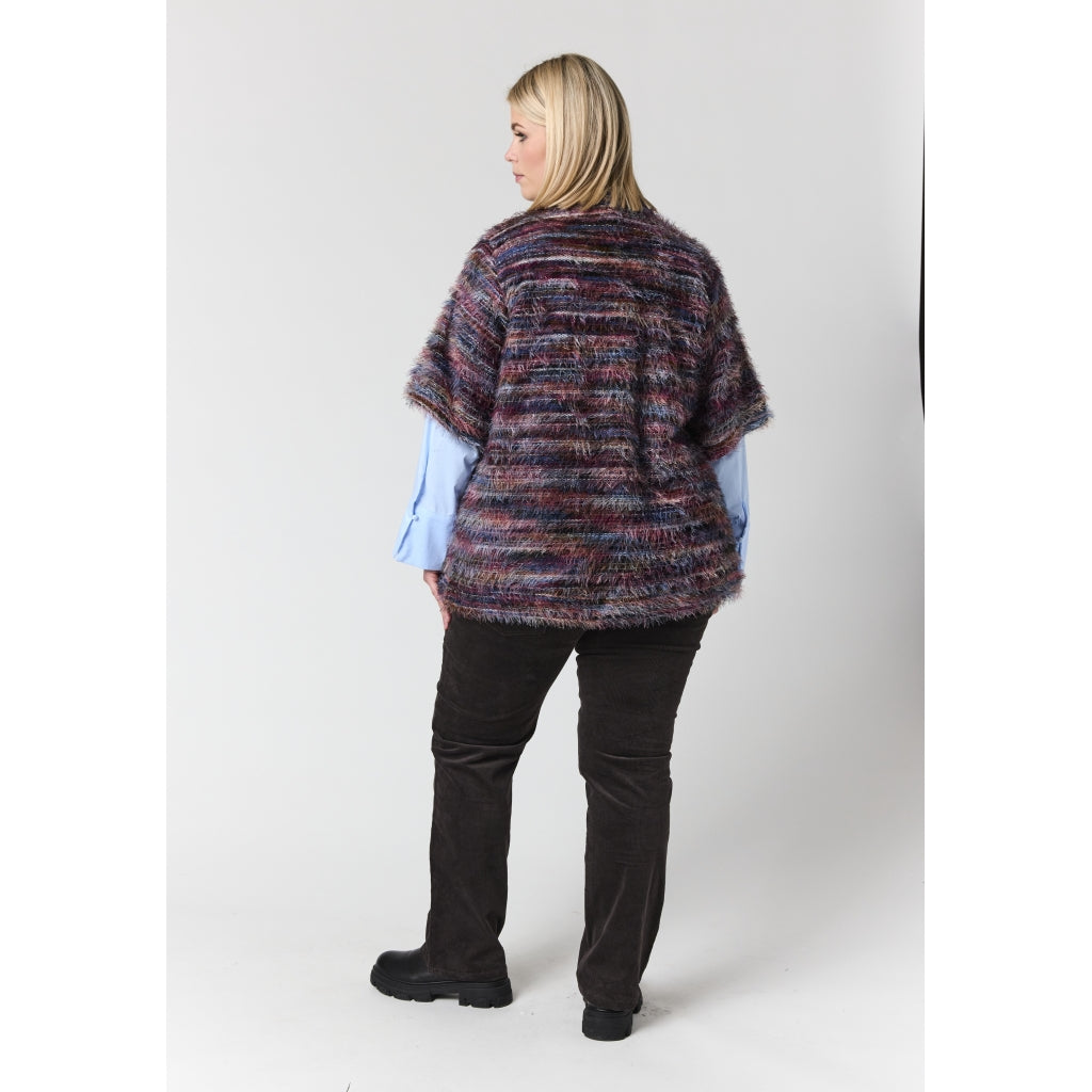 Studio SAnouk Vest with zipper Vest Multi colour stripes