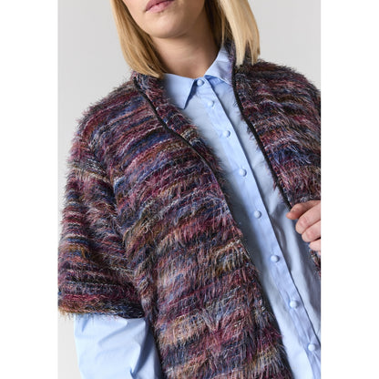 Studio SAnouk Vest with zipper Vest Multi colour stripes