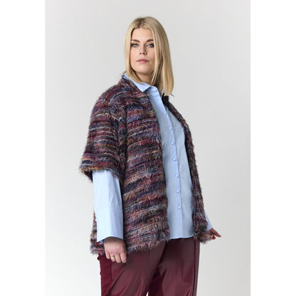 Studio SAnouk Vest with zipper Vest Multi colour stripes