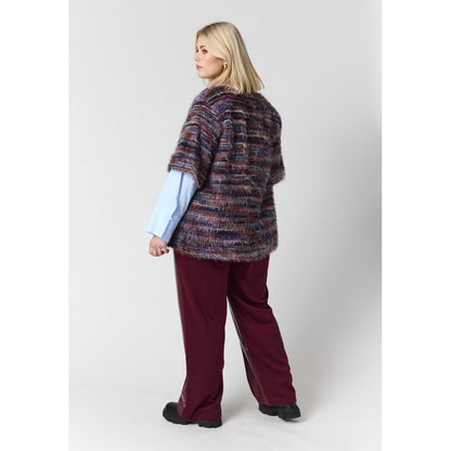 Studio SAnouk Vest with zipper Vest Multi colour stripes