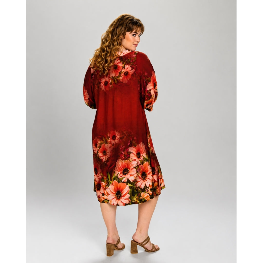 Studio SArmelle Tunic Tunic Board print bordeaux