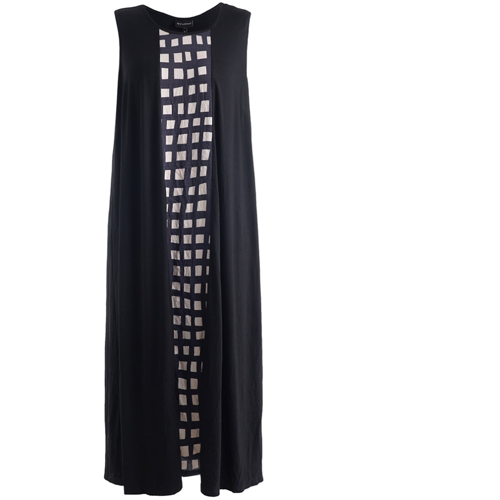 Studio SAsta Long dress Long Dress Black with sand checks