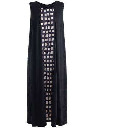 Studio SAsta Long dress Long Dress Black with sand checks