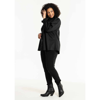 Studio SAtalie Shirt with smock neck Shirt Black