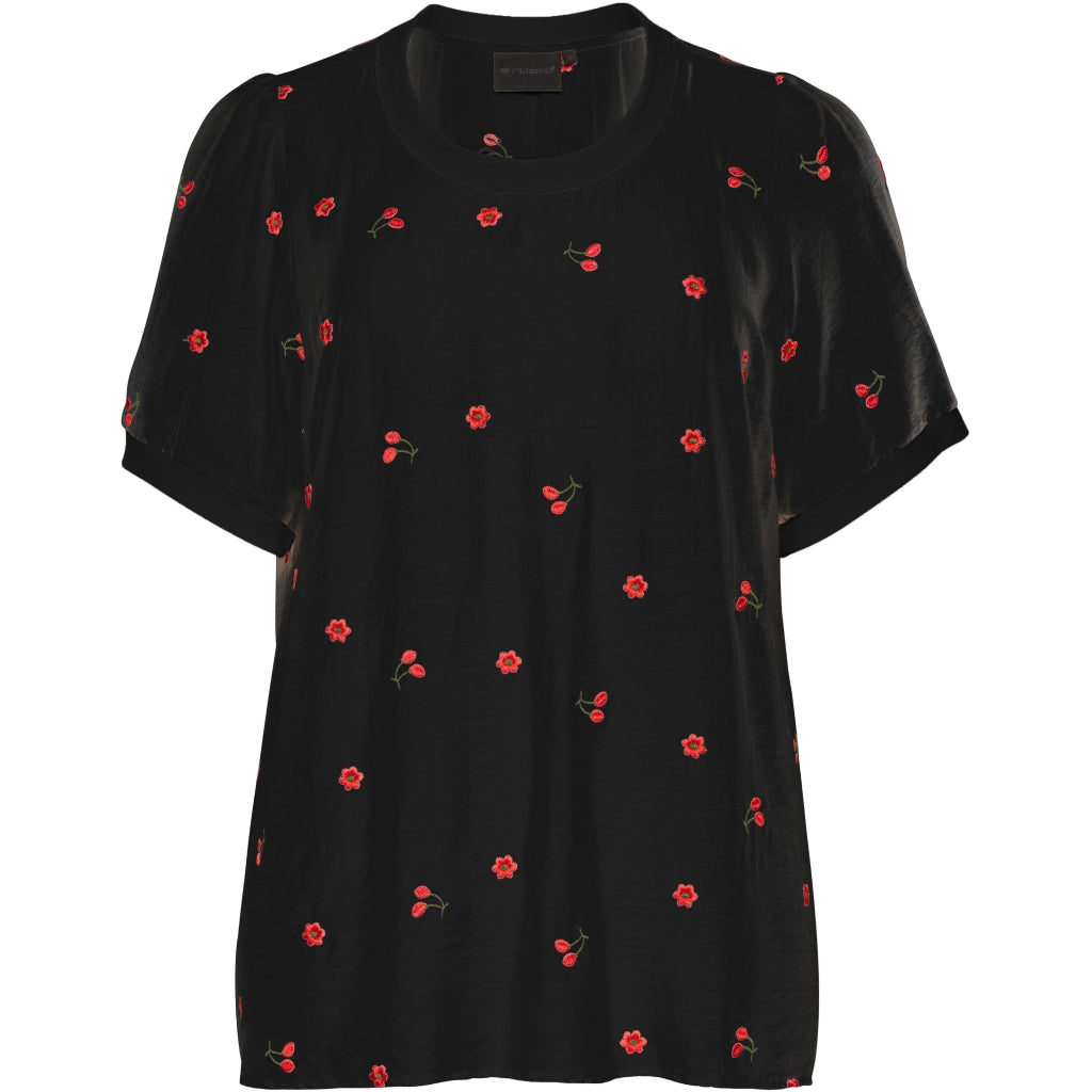 Studio SAva Blouse Blouse Black with red berry