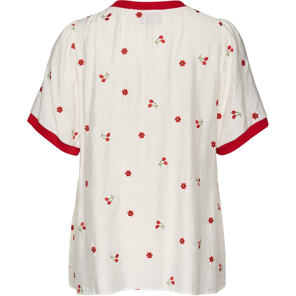 Studio SAva Blouse Blouse White with red berry