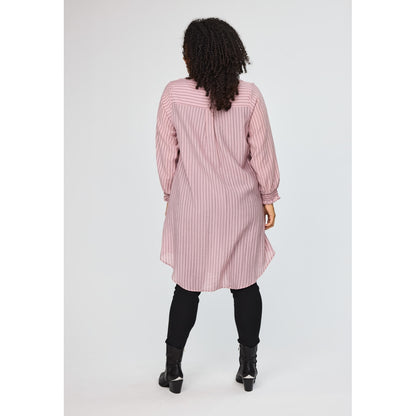 Studio SAyla Shirt dress Dress Rose with black stripe