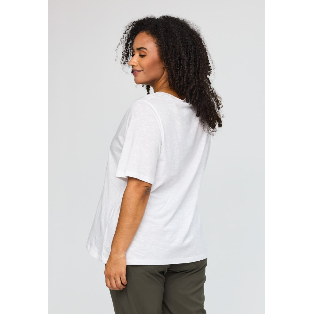 Studio SBella T-Shirt with print T-Shirt White with green butterflies