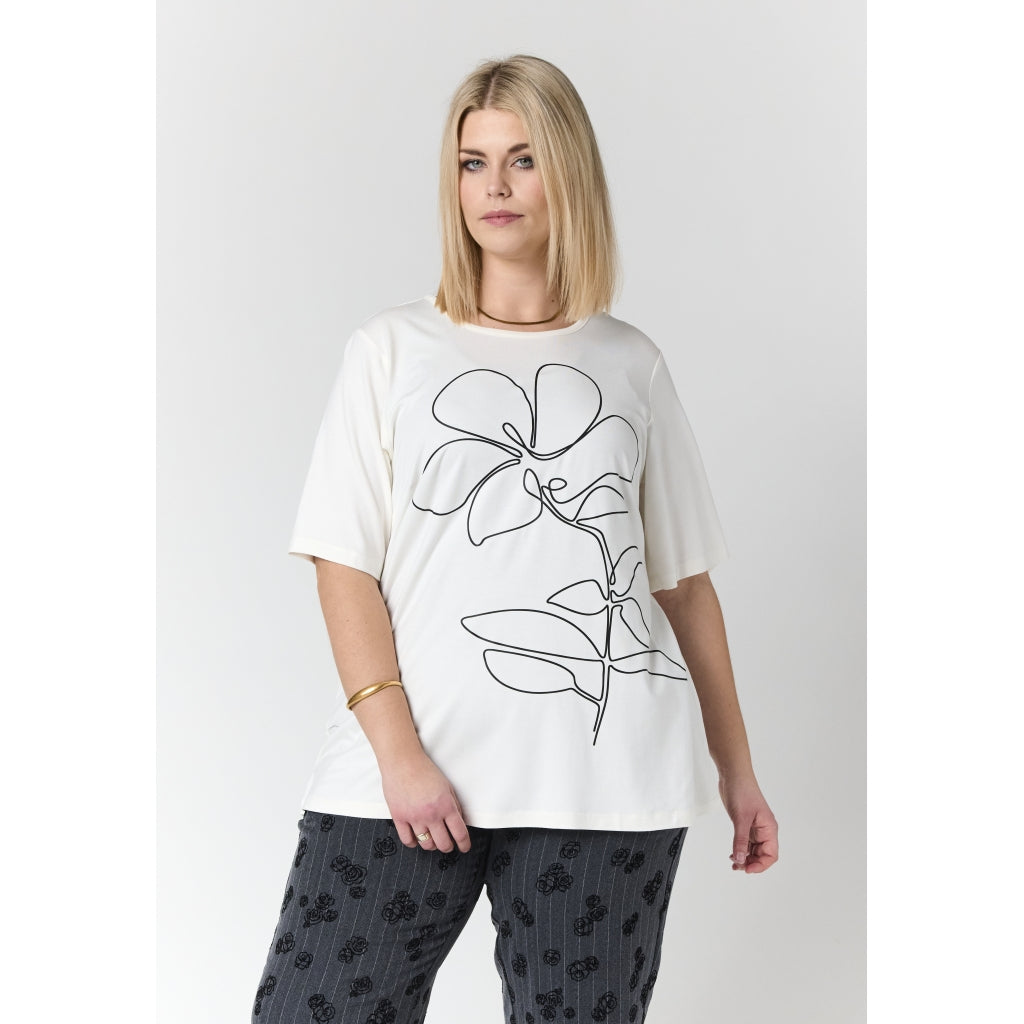 Studio SBella T-Shirt with print T-Shirt White with Black