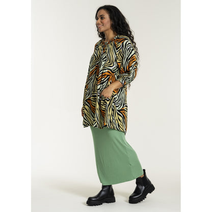 Studio SBerbel Tunic Tunic Green yellow zebra