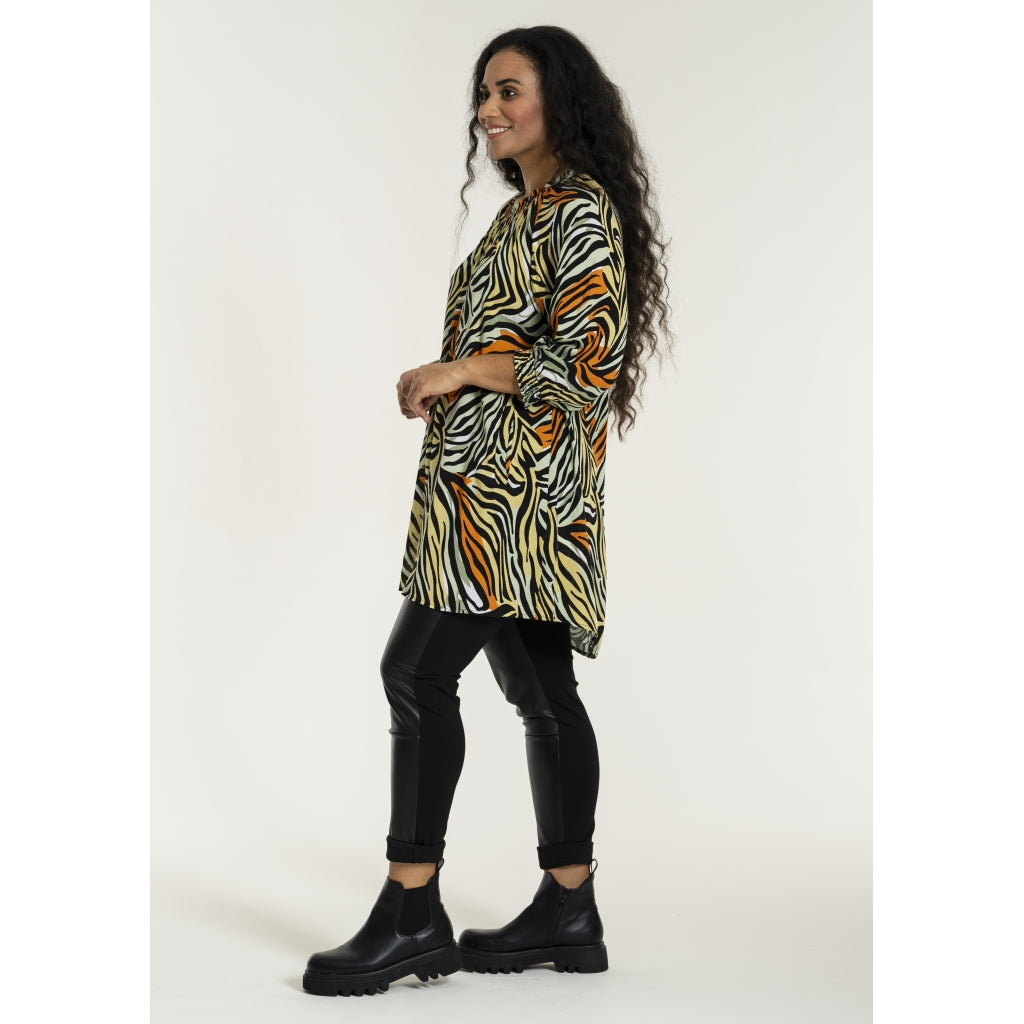 Studio SBerbel Tunic Tunic Green yellow zebra