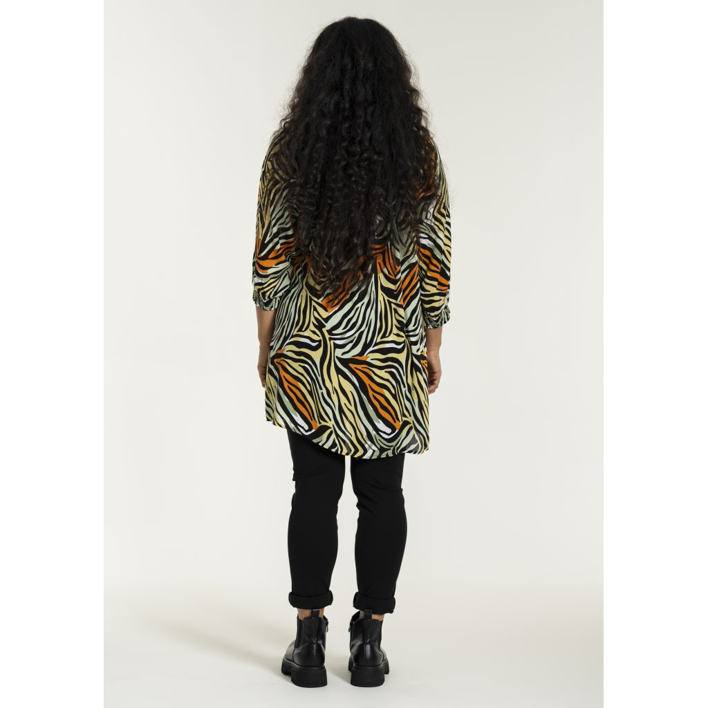 Studio SBerbel Tunic Tunic Green yellow zebra