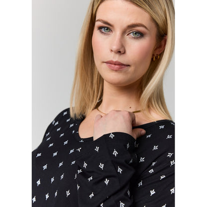Studio SBerit Blouse Blouse black with white flowers