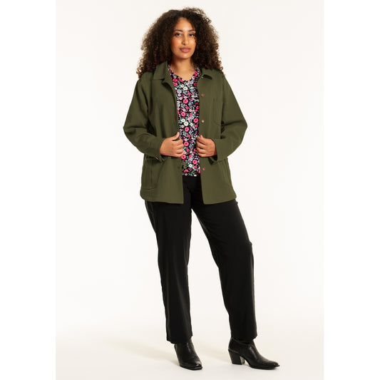 Studio SBett Worker Jacket without in broidery Jacket DK. Green