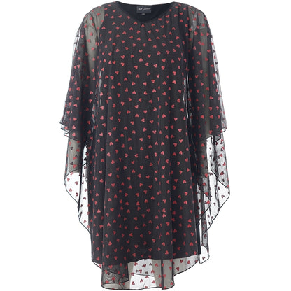 Studio SBianca Dress Dress Black with red hearts