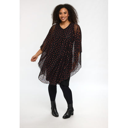 Studio SBianca Dress Dress Black with red hearts