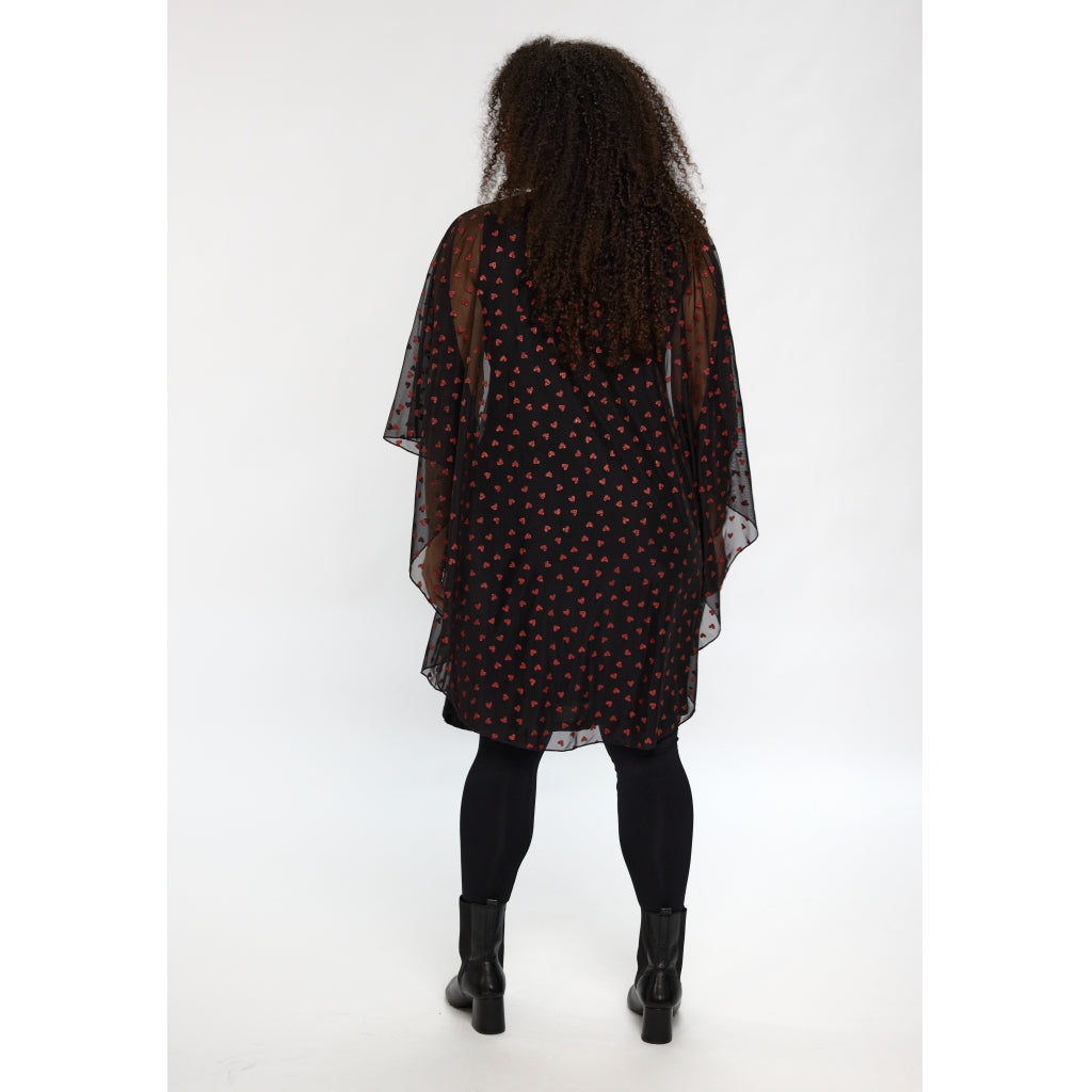 Studio SBianca Dress Dress Black with red hearts