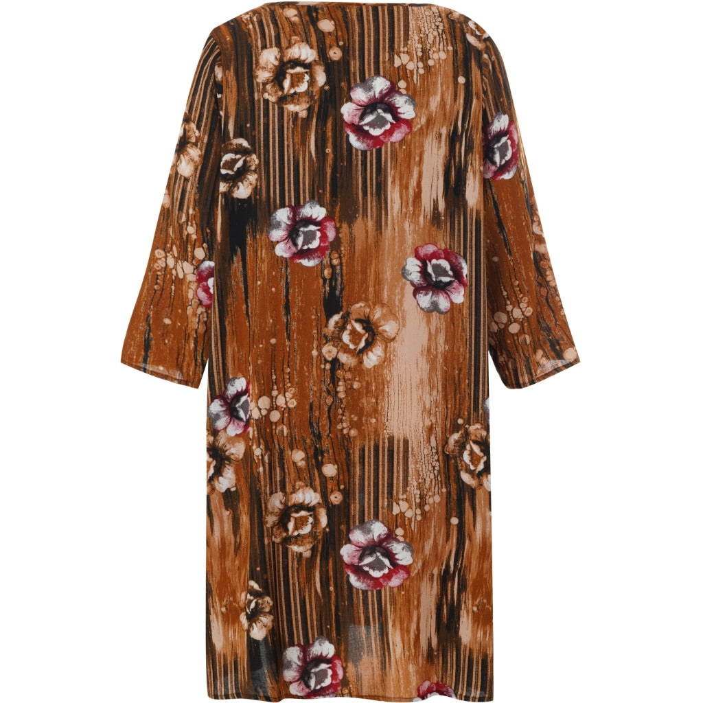 Studio SBirgitte Dress Dress Brown black with red flowers