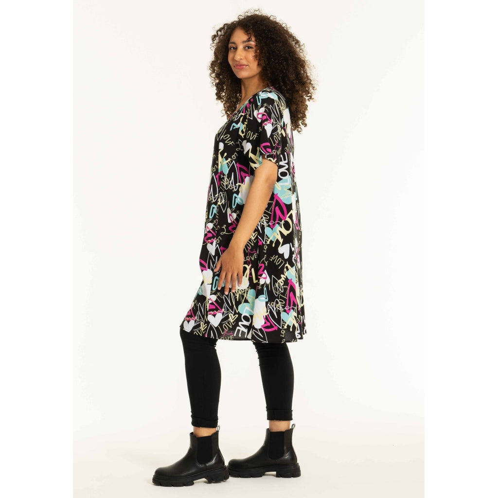 Studio SBirgitte Dress Dress Black + pink flowers