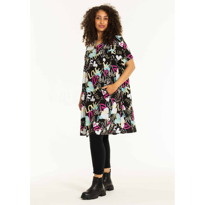 Studio SBirgitte Dress Dress Black + pink flowers