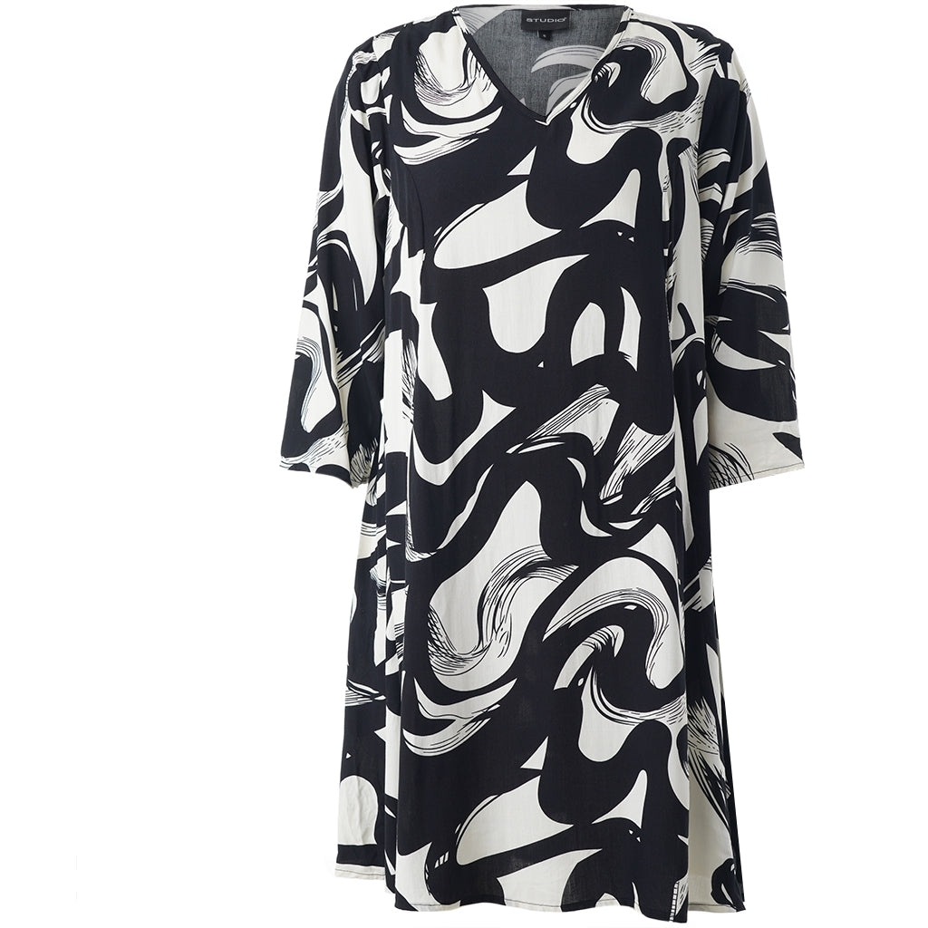Studio SBirgitte Dress Dress Black with white design