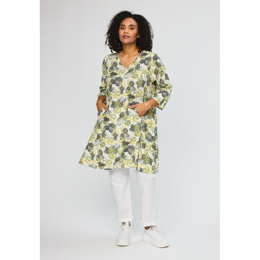 Studio SBirgitte Dress Dress Off white + green flowers