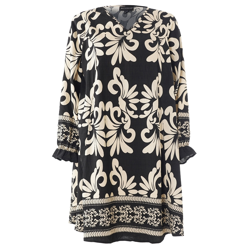 Studio SBirgitte Dress Dress Black with border print