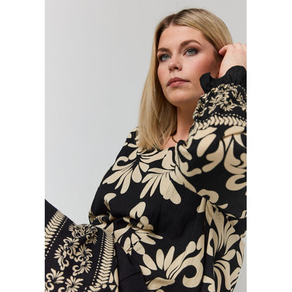 Studio SBirgitte Dress Dress Black with border print