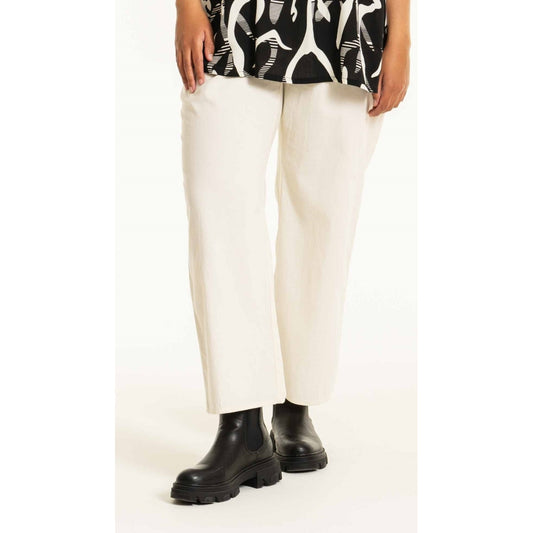 Studio SBirret Wide Trousers Trousers Off-White