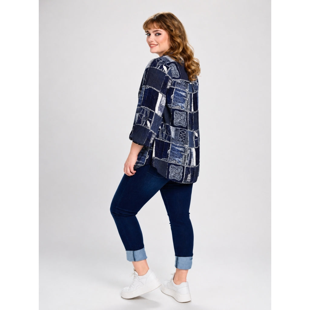 Studio SBitta Shirt Shirt Blue mix pattern
