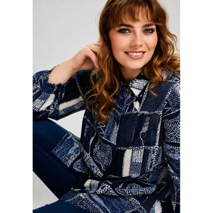 Studio SBitta Shirt Shirt Blue mix pattern