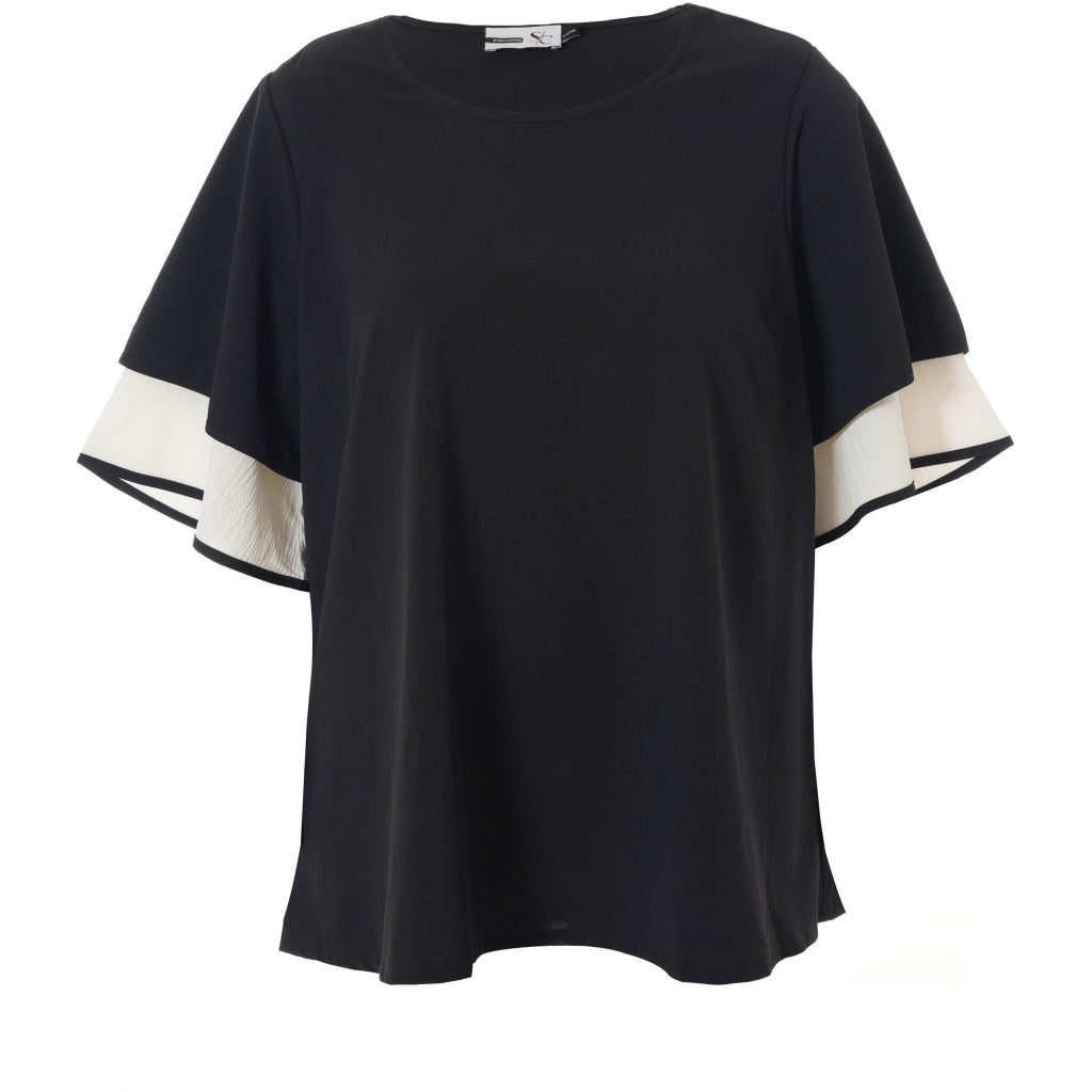 Studio SBonet Blouse Blouse Black/Offwhite