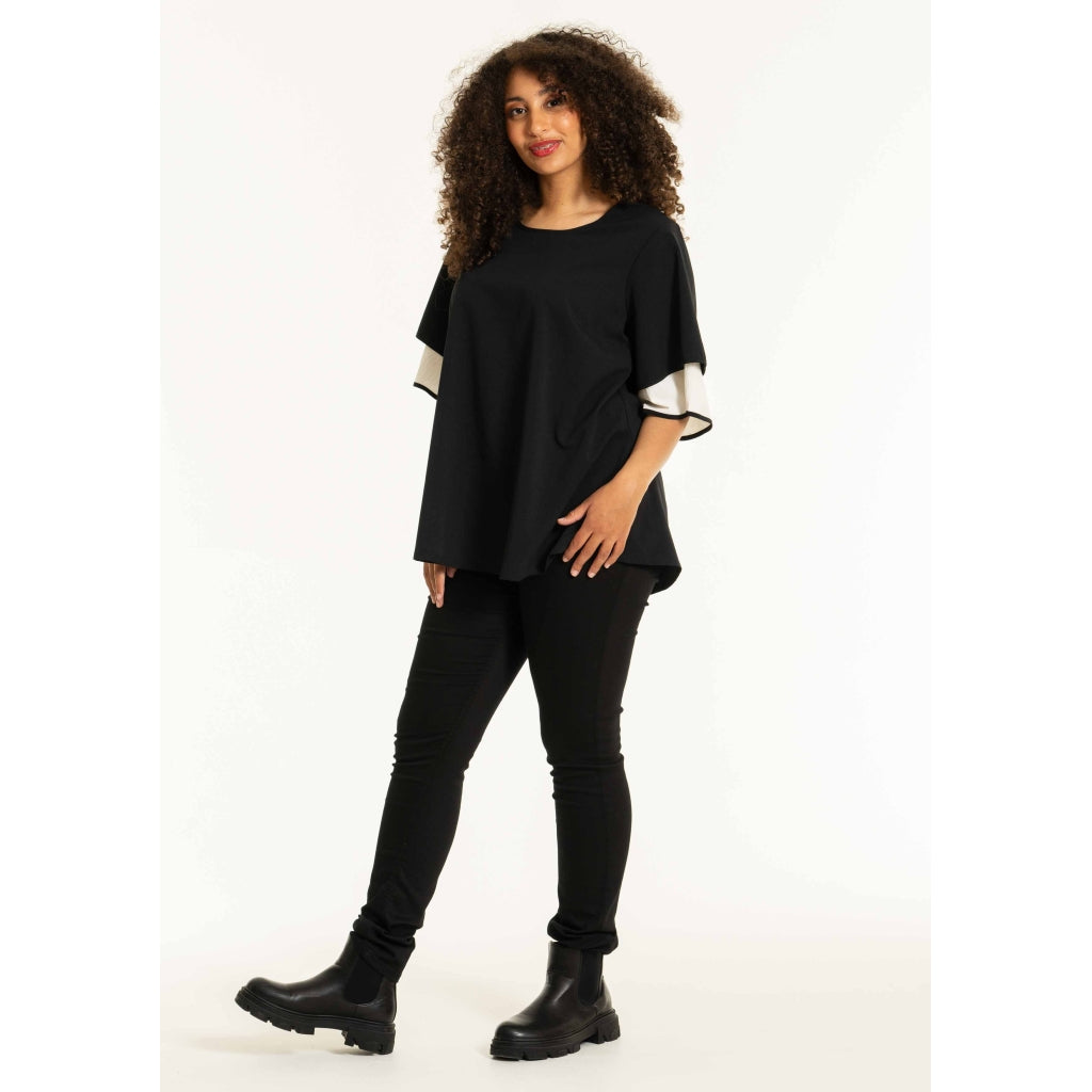 Studio SBonet Blouse Blouse Black/Offwhite