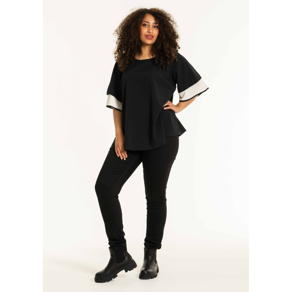 Studio SBonet Blouse Blouse Black/Offwhite