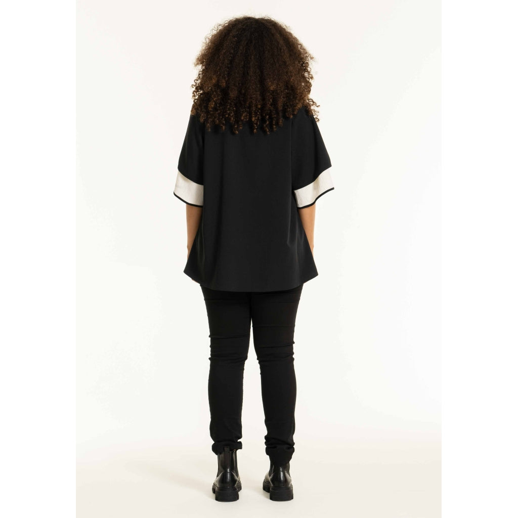 Studio SBonet Blouse Blouse Black/Offwhite