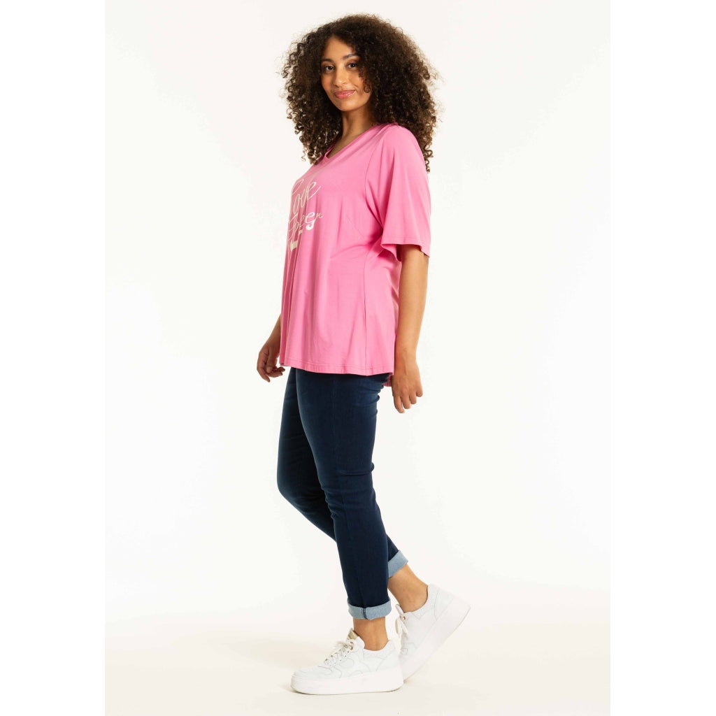 Studio SBonna T-Shirt with print T-Shirt Pink