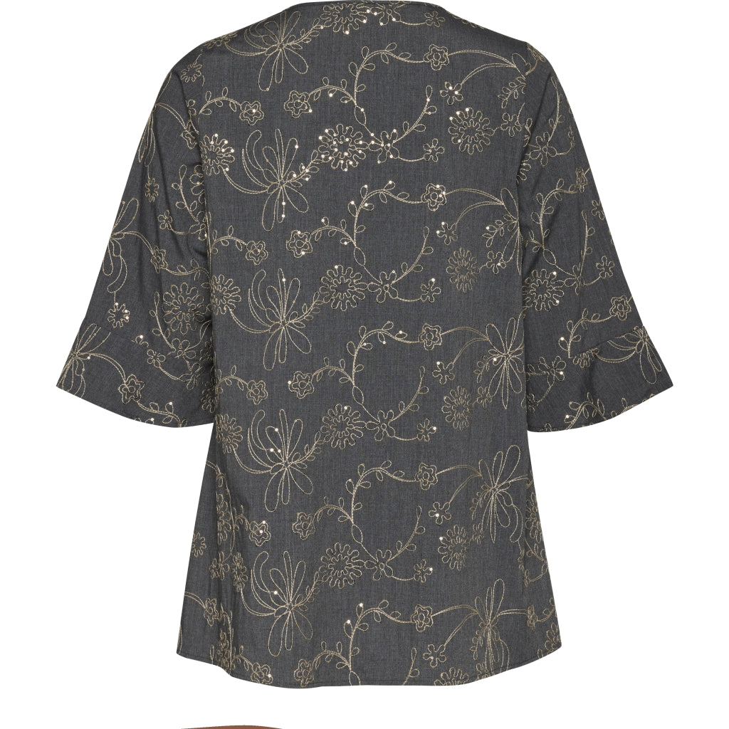 Studio SCamilla Tunic Tunic Blue denim with embroidery