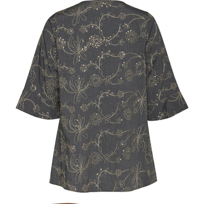 Studio SCamilla Tunic Tunic Blue denim with embroidery