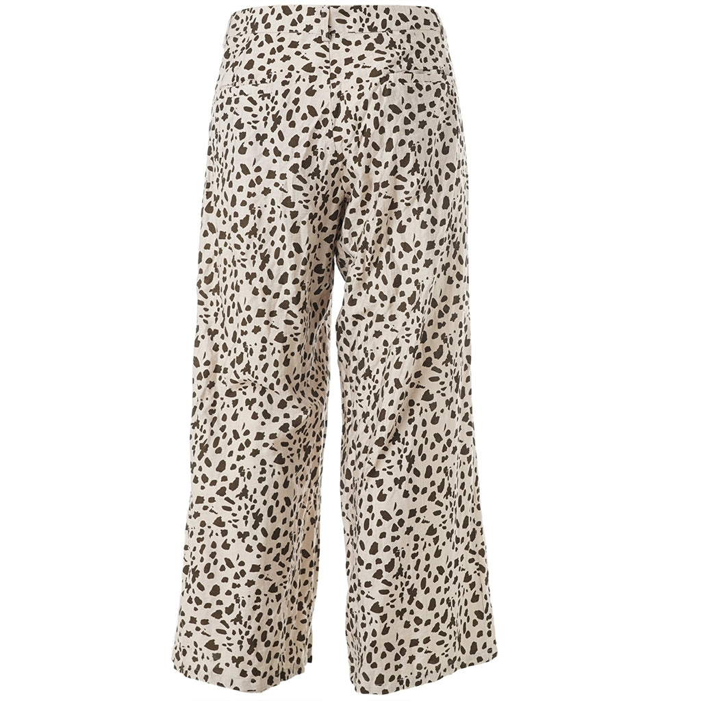 Studio SCassandra Trousers Trousers Sand + Leo print