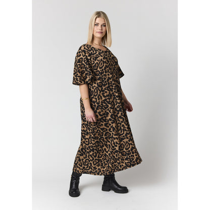Studio SChrista Dress Dress Black sand leo crepe