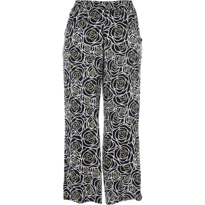 Studio SChristine Trousers WITHOUT elastic in legs Trousers Zebra with green flower