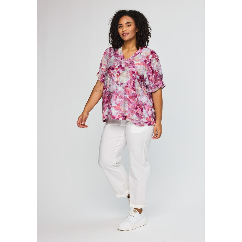 Studio SDasie Blouse Blouse Pink Flowers